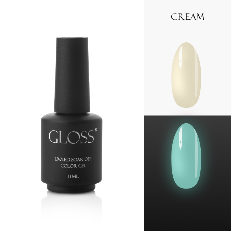 Luminescent gel polish Cream Elf, 11 ml